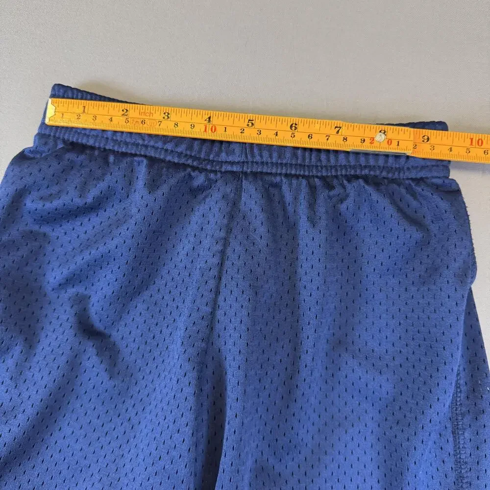 Nike Athletic Shorts Kids Size 8 Blue Mesh Elastic Waist Summer Activewear